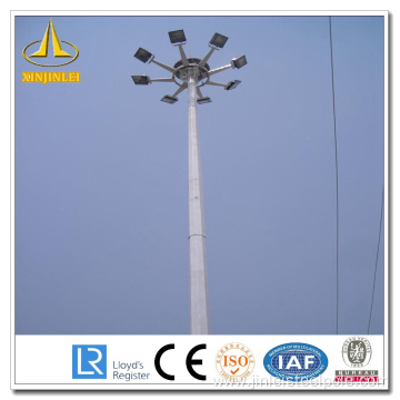 Sliver Otcagonal High Mast Light Pole